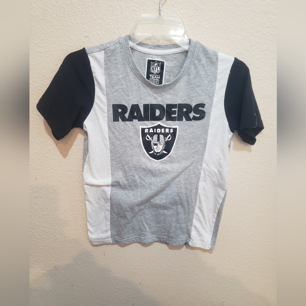 Raiders gray Childs Shirt Medium 10/12